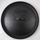 Lodge Egg Logo #12 Dutch Oven Lid Only No Issues Restored Ready To Cook With