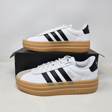 Adidas Wmns VL Court Bold 'White Black Gum' / IH3083 / Women's Size 9