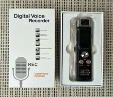 NEW Professional Digital Voice Recorder 16GB Black Lectures Meetings Interviews