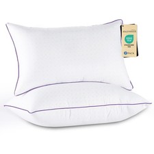 Firm Pillows Queen Size Set of 2, Supportive Bed Pillows with Oeko-Tex Certif...