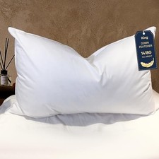 King Pillow Feather Down Hotel My King Pillow Bed Goose King Pack of 1 White