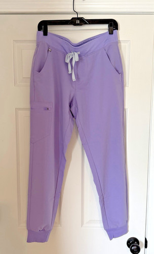 FIGS Women's Zamora Jogger Scrub Pants - Lavender Dew - Size Medium Regular