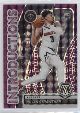 2023-24 Panini Mosaic Introductions Purple Prizm 31/99 Julian Strawther #10 1b30