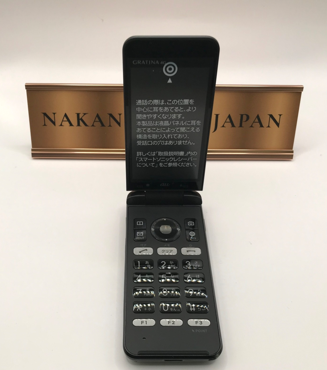 GRATINA 4G KYF31SKA ブラック KYOCERA GRATINA 4G KYF31 UNLOCKED FLIP PHONE black Galapagos cell