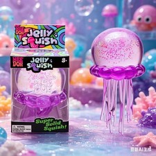 NeeDoh Jelly Squish Stress Toy Jellyfish Fidget Sensory Squeeze Squishy Toy Gift