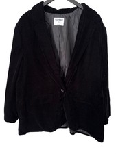 Old Navy Velvet Party Blazer Size XXL Single Button Long Sleeve Blackjack Career