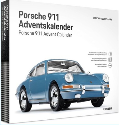 ORIGINAL PORSCHE Advent Calendar ''911 F'' - Blue - 1:43 - Christmas Franzis 67664