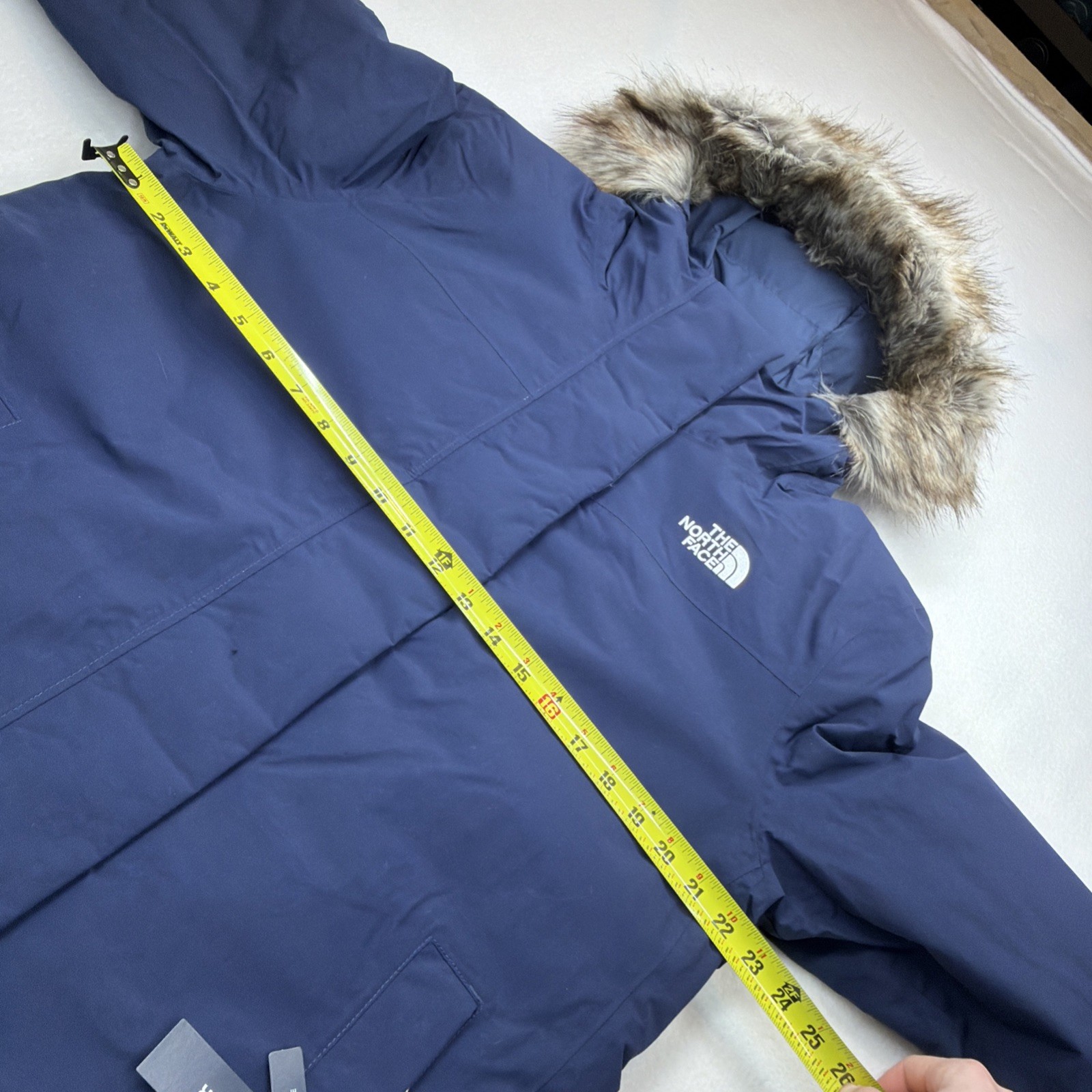 The North Face Women's Arctic Parka Navy 600 Down Fur Hood NWT Size XL $350 MSRP thumbnail 17