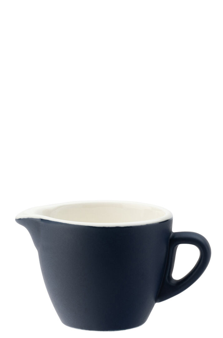 Barista Porcelain Style unique serving Matt Navy Creamer 3.5oz (9cl)  Box of 6