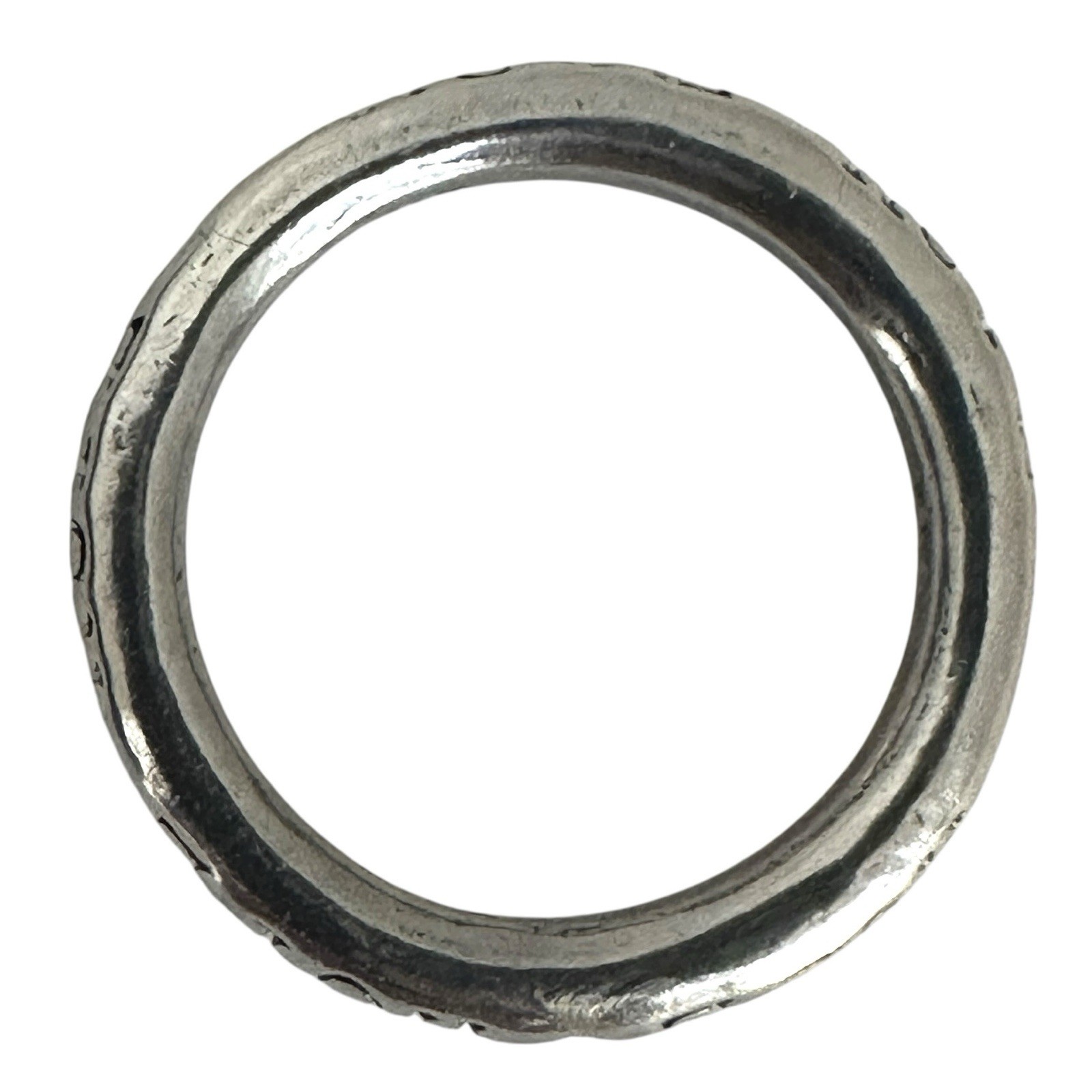 Sterling Silver HOPE Stackable Ring Band Size 5 - image 7