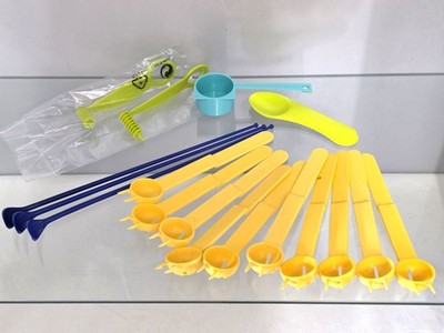 Tupperware 17 Haushaltshelfer Sammlung Kiwi Kaffee Ketchup Löffel Lot Spirali