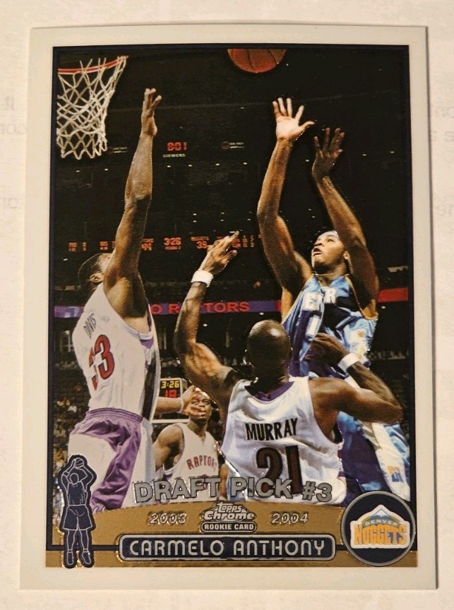 2003-04 Topps Chrome - Carmelo Anthony #113 (RC) Denver Nuggets Rookie Card