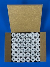 Black Sided Embroidery Bobbin Thread, Prewound, 144pcs, 145 yds, Size L
