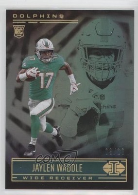 2021 Panini Illusions Trophy Collection Green 3/10 Jaylen Waddle Rookie RC 0qw4
