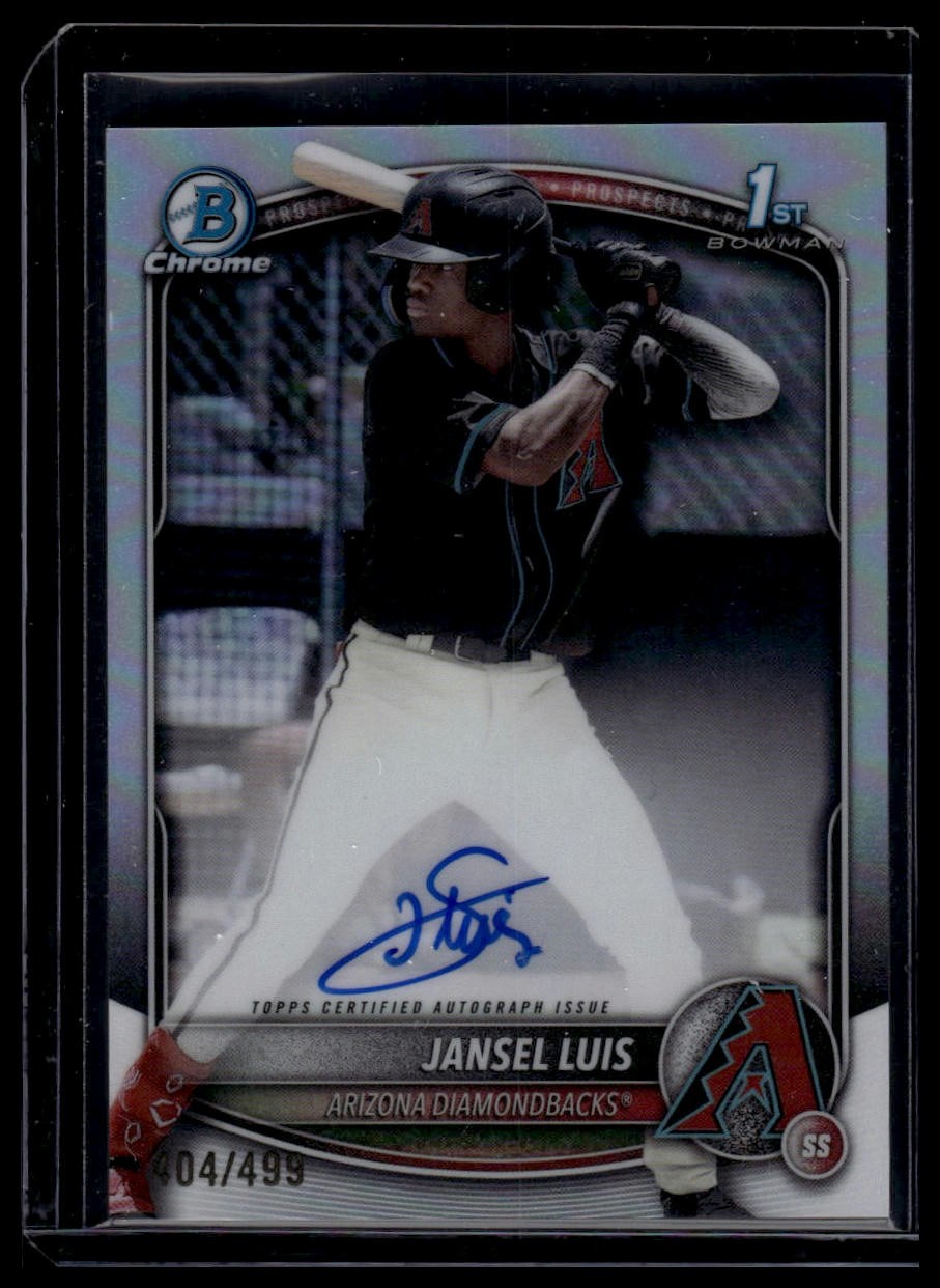 2025 Bowman #CPA-JLU Jansel Luis Chrome Prospect Autographs Refractor #/499