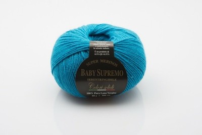30 % Rabatt: Garn aus Italien Merino extrafein: Baby Supremo, 50 g Knäuel, Fb 19
