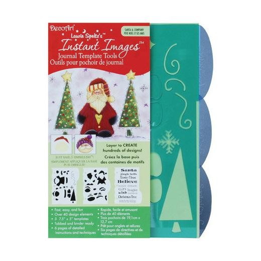 DecoArt Journal Tools Stencils - Santa & Company