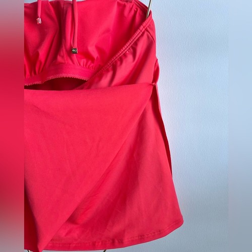 Michael Kors Women's Chain-Strap Halter Tankini Top Sea Coral Size Small - Picture 7 of 8