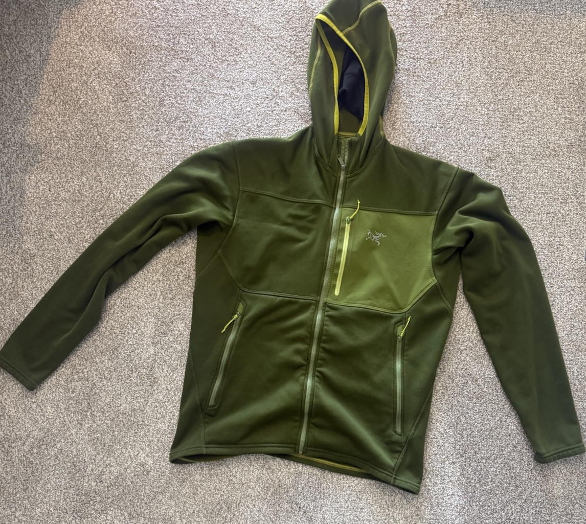 ARC'TERYX Arc’teryx Arcteryx Fortrez Tech Face Fleece Felpa con Cappuccio Giacca Verde Medium M