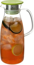 FORLIFE Mist Glass Ice Tea Jug , 50-Ounce, Lime,Jugs & Pitchers