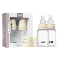 Baby Bottle 5 oz / 150 ml Silicone Nipple 2 Pack - Anti-Colic, BPA-Free, Roun...