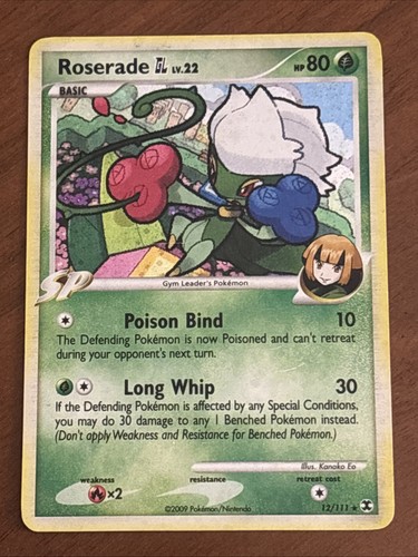 Roserade GL 12/111 Rising Rivals Holo Rare 2009 MP+