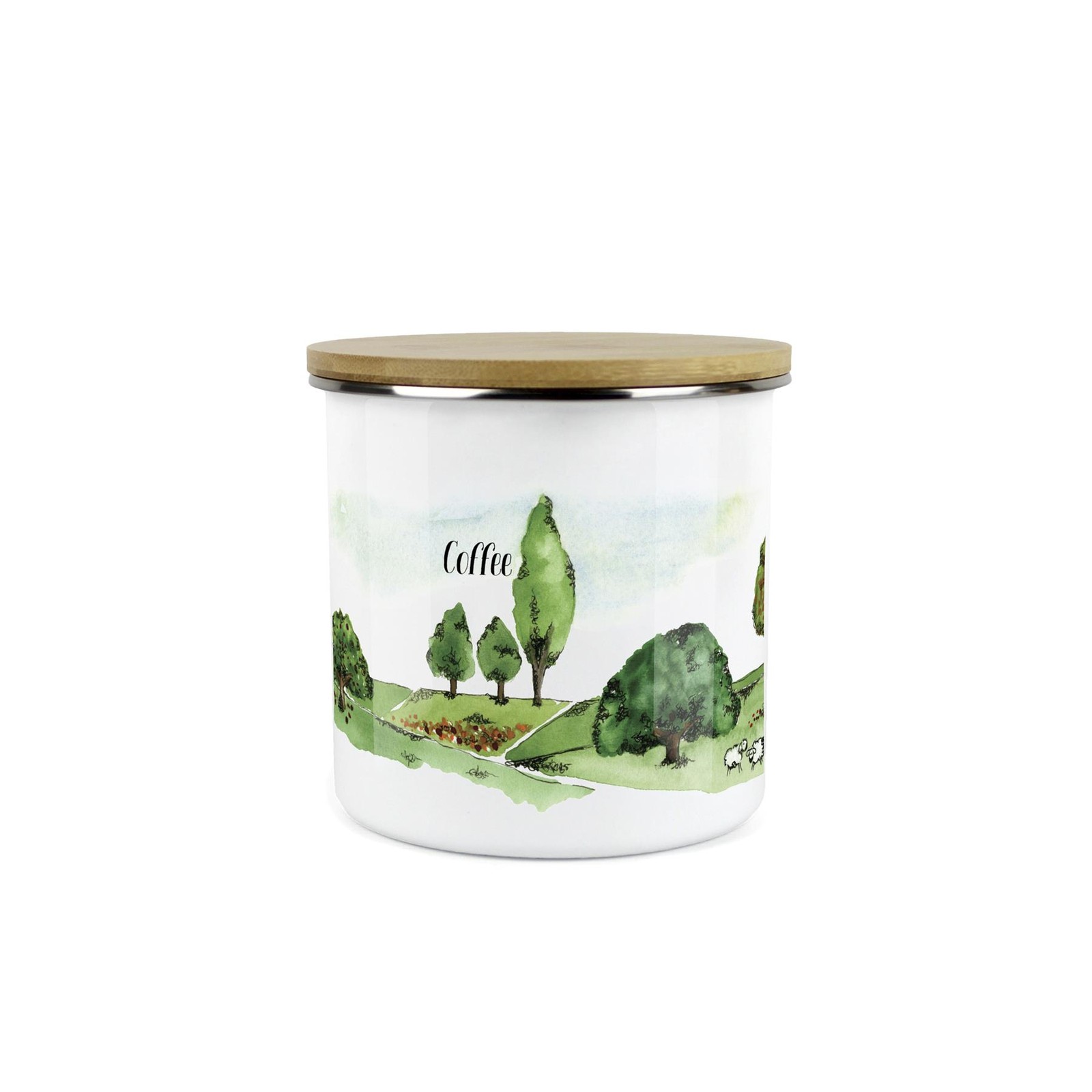 Landscape Seasons Coffee Canister - Countryside Medium Storage Kitchen Gifts