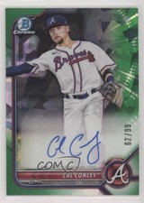 2022 Bowman Chrome Prospect Green Atomic Refractor 62/99 Cal Conley Auto 10w8