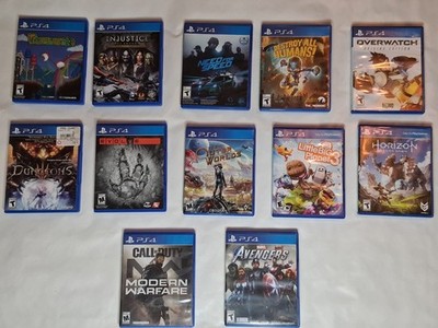 PS4 Sony Playstation 4 Game Huge Lot Of 12 Games - Used