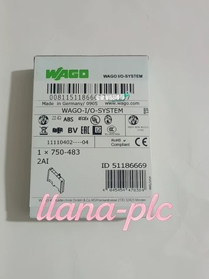 New WAGO 750-483 2CH Analog Input Module 0-30VDC Differential 1PC