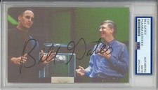 SIGNED Bill Gates Microsoft Picture w/ The Rock Cut PSA DNA COA AUTOGRAPHED