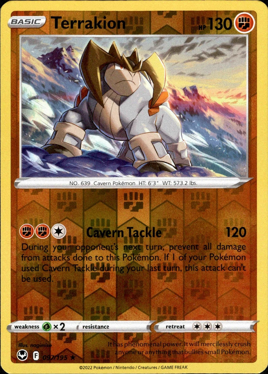 Terrakion Pokmon TCG Individual Collectible Card Game Cards for sale - eBay