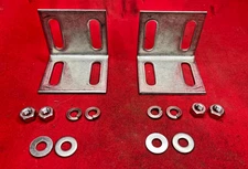 UNBRANDED SLOTTED 90°ANGLE BRACKET WITH MOUNTING HARDWARE (LOT OF 2)