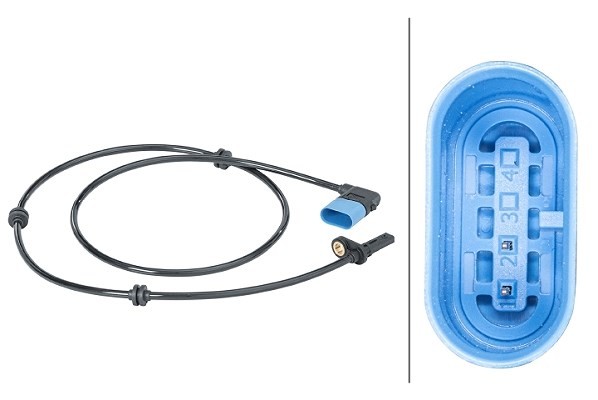 Hella Sensor, Raddrehzahl Hinterachse U.A. FüR Infiniti, MERCEDES-BENZ-image