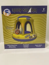 Swimming pool basketball hoop sat by hoop shark orange/blue NIB