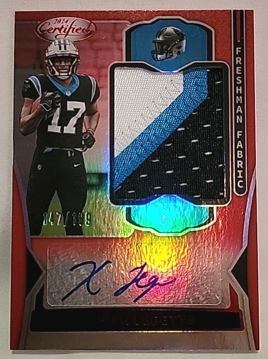 2024 Panini Certified - Freshman Fabric Mirror Auto Xavier Legette RED /199  RC