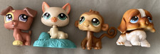 LPS Littlest Pet Shop Lot 4 Authentic G2 Brown Dachshund Monkey Siamese Cat Dog
