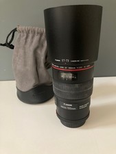 Canon EF 100mm f/2.8L Macro Lens w/ Hood and Pouch- Mint Condition