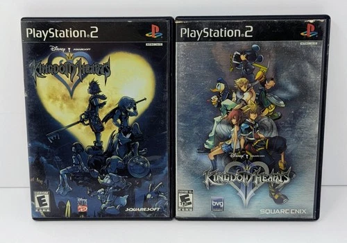 Kingdom Hearts I & II (Sony PlayStation 2 PS2) Complete - Tested & Working!
