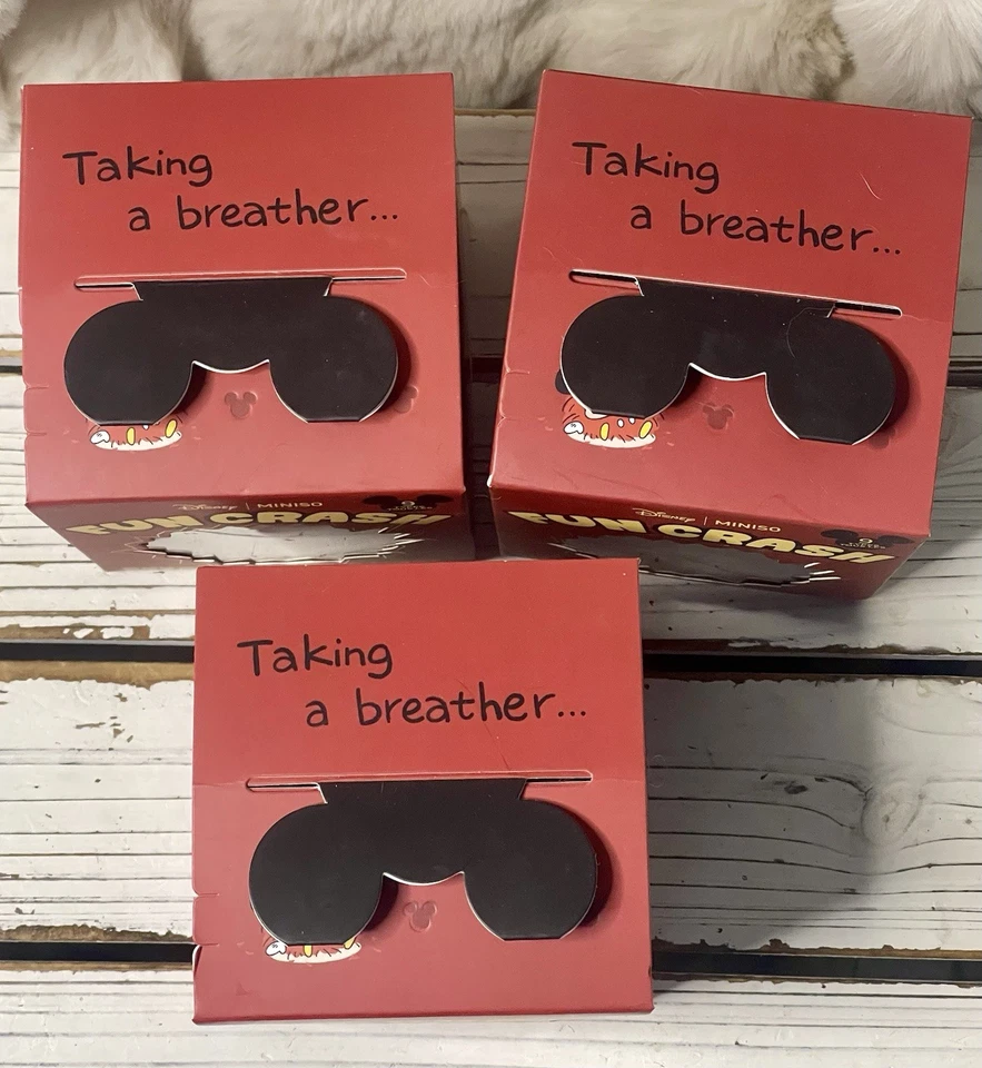 AUTÉNTICO Lote 4 Disney Miniso Mickey Mouse Divertido Crash Peluche Colgante Caja Ciega Foto 4 de 4