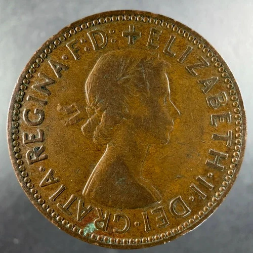 1954 Elizabeth II Half Penny — photo from the most recent tracked eBay sale