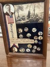 THEODORE ROOSEVELT COLLECTION — 18 Pins — One Autograph —One Post Card