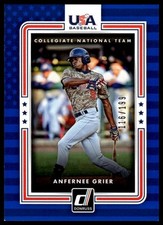 2016 Donruss #USA-15 Anfernee Grier USA Collegiate National Team Blue #/199