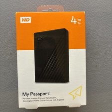 WD 4TB My Passport Portable External Hard Drive HDD