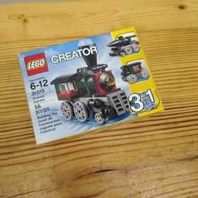 Lego Creator 3 In 1 Emerald Express Train 31015 Railroad RETIRED 56 Pieces