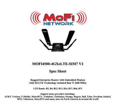 Mofi Network MOFI4500-4GXeLTE V2 4G/LTE Router