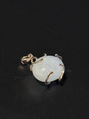 19x16x12 Oval Polished Quartz Pendant 925 Silver/Rose Gold 4mm Bail Healing Ston