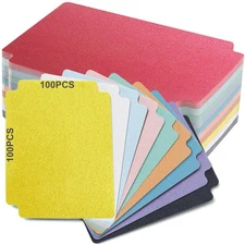 Trading Card Dividers, Multicolor 100-Pack Paper Standard, 100 Pcs 