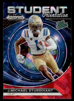 J. Michael Sturdivant 2024 Prizm Draft Student Orientation Red Ice #SO-JMS ESE