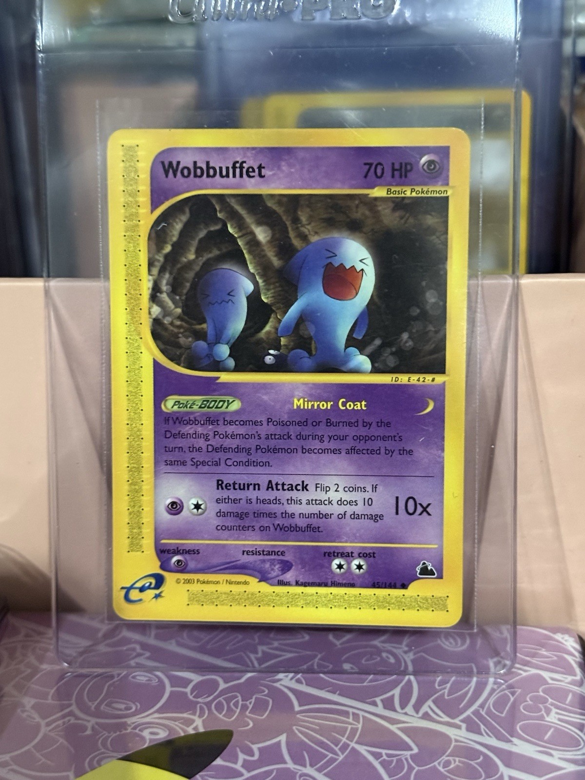 Pokemon E Reader Wobbuffet Card 45/144 Skyridge Mint